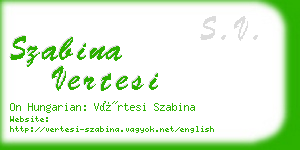 szabina vertesi business card